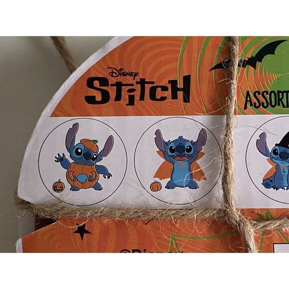 Set Of 4 Disney Stitch Halloween Costumes Ceramic Coasters Pumpkin Vampire Witch - Picture 5 of 8